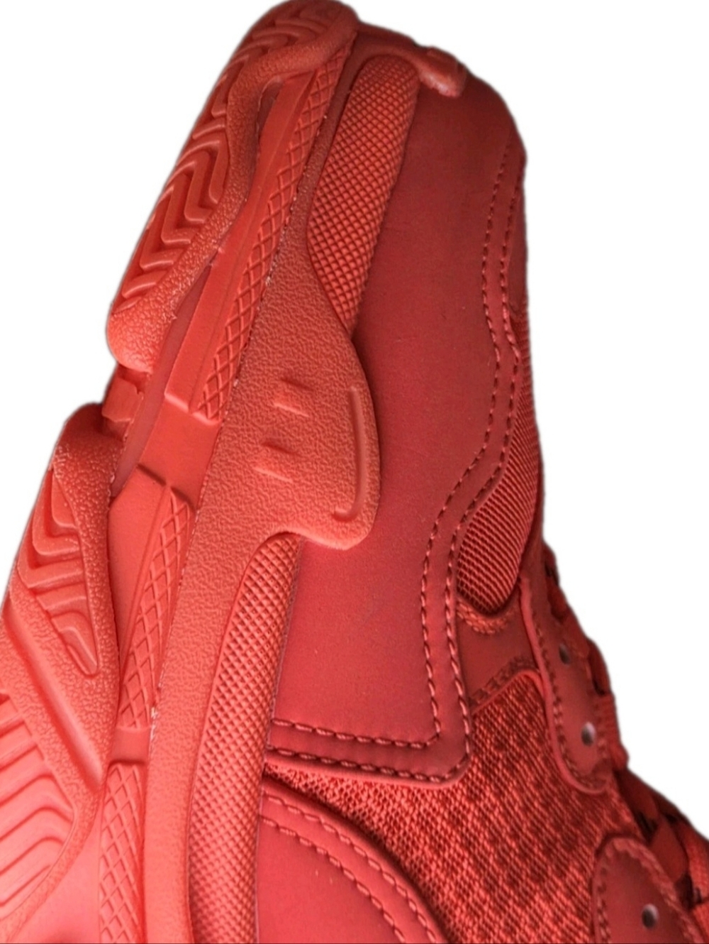 Balenciaga Red Triple S LowTop Sneakers EU 45 / Men's US Size 12 - Picture 11 of 14